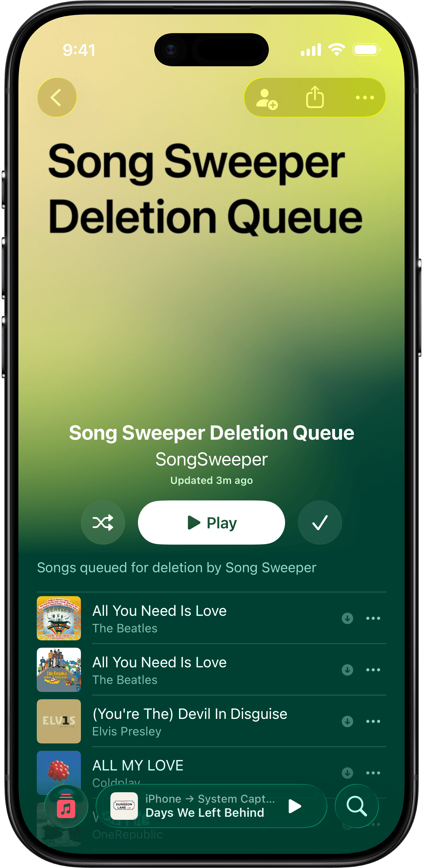 Deletion Queue feature screenshot